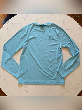 Four Seasons Resort Hawaii Blue Long Sleeve Performance Shirt Men S / Women L